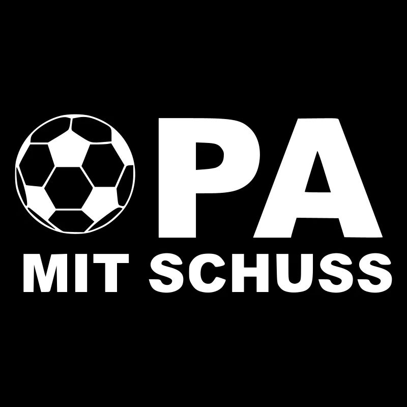 Fußball Opa mit Schuss