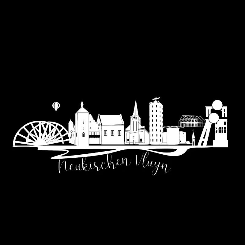 Neukirchen Vluyn Skyline Silhouette
