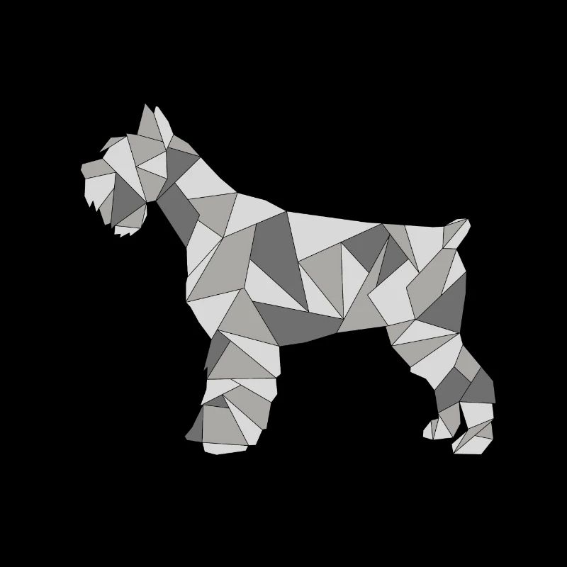 GEOMETRIC SCHNAUZER grey