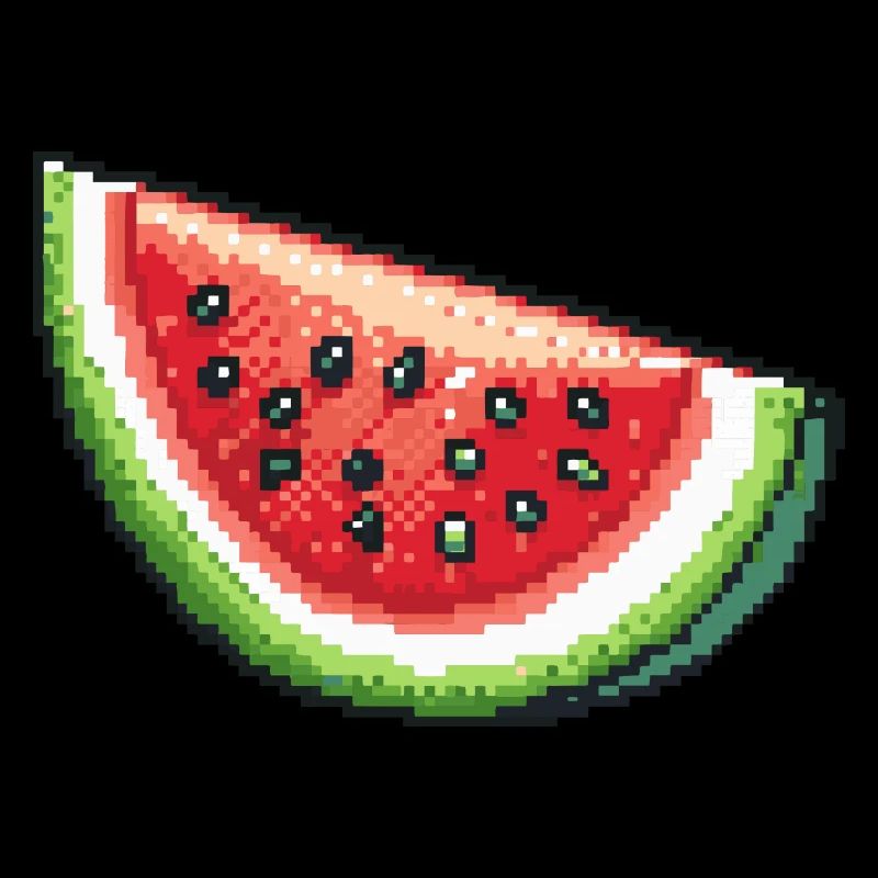 Icône pixel pastèque