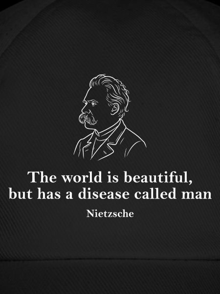 Nietzsche Portrait Quote Tee