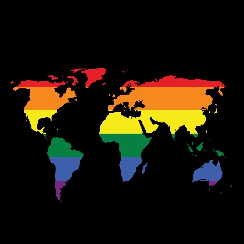 Welt ist bunt LGBT Spruch Geschenk Pride Rechte