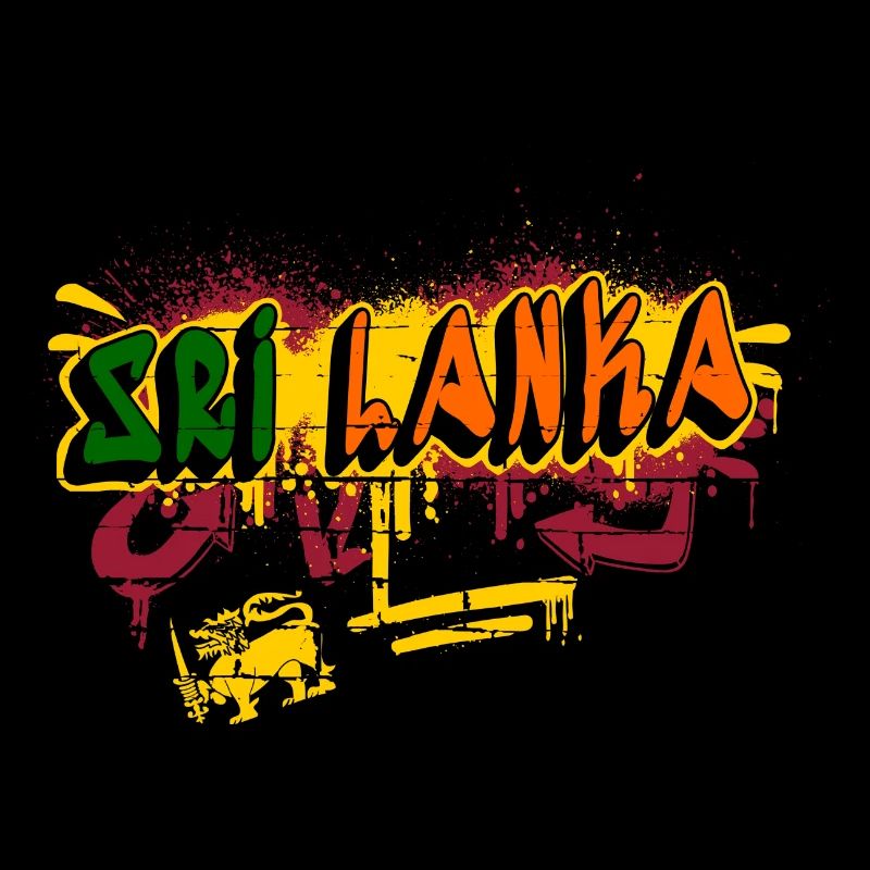 Sri Lankan graffiti design