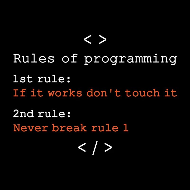 Regeln der Programmierung