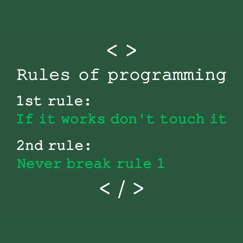Regeln der Programmierung