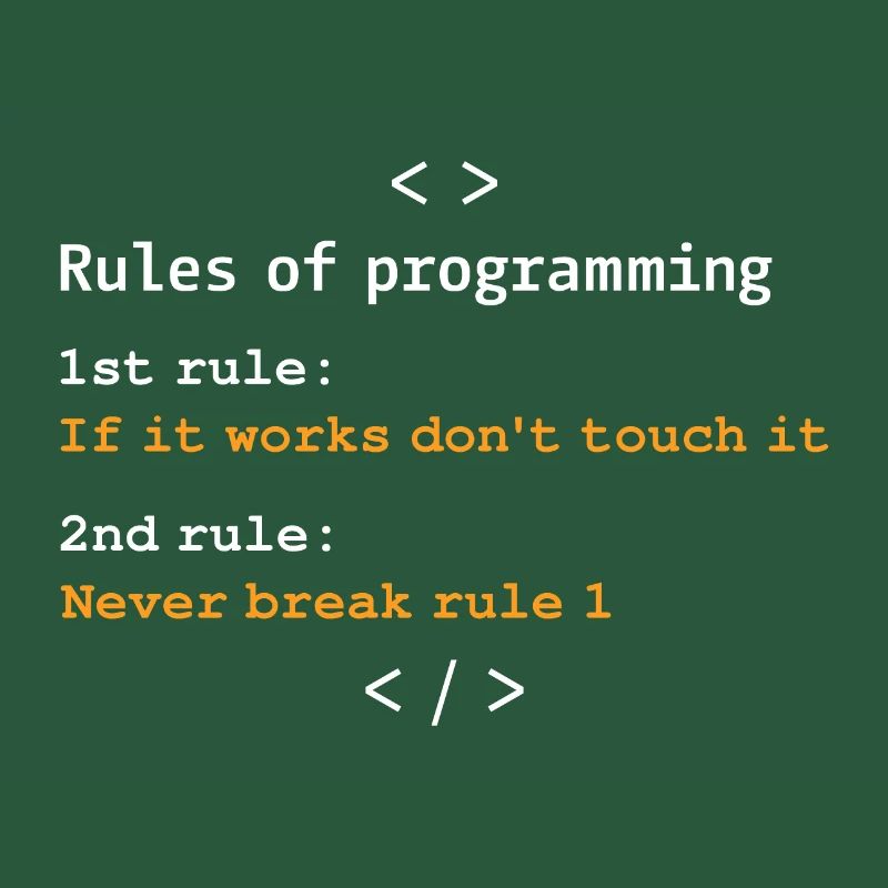 Regeln der Programmierung