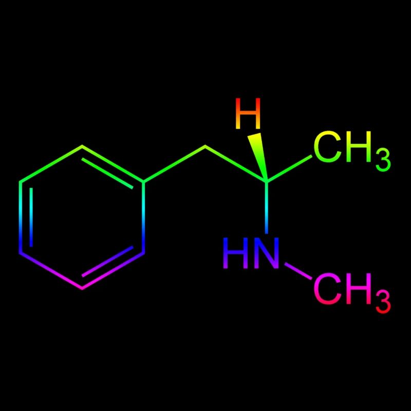 Methamphetamine Crystal Meth structural formula