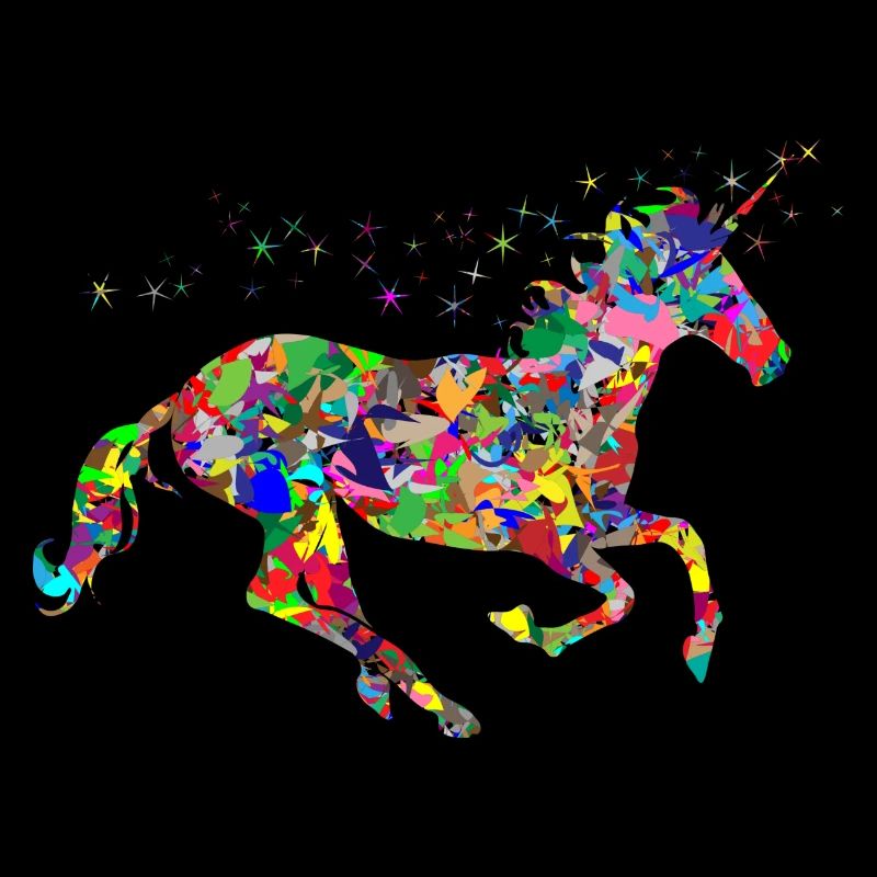 Einhorn Farbkleckse Geschenk Geschenkidee