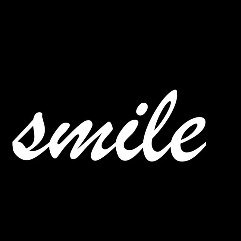 Simple lettering "smile"