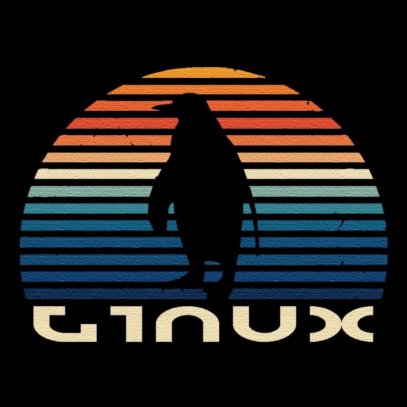 Linux pingouin vintage