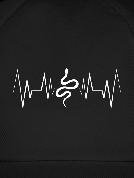 Heartbeat Snake Silhouette