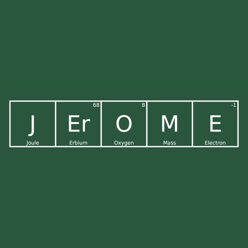 Jerome Name First Name Chemistry Periodic Table Elements