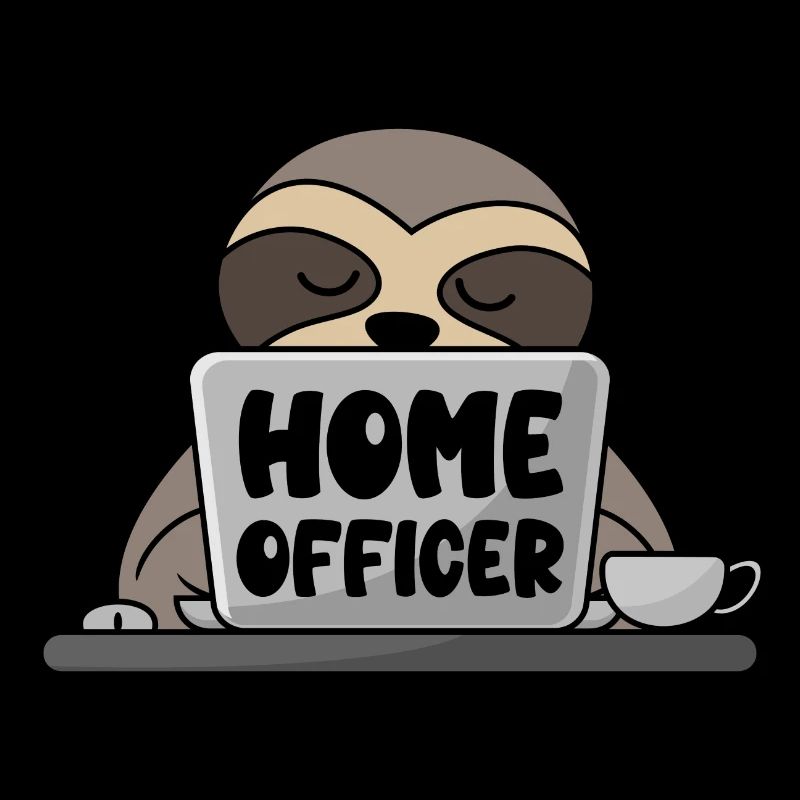 Home Officer Sloth Computer Home Office