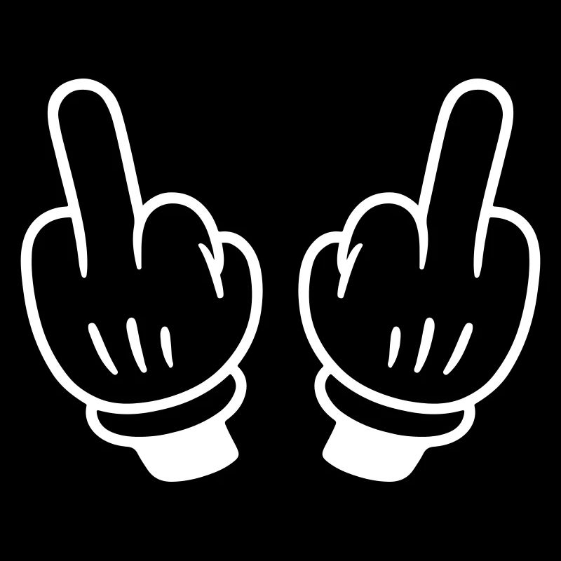 Mittelfinger Hand Comic