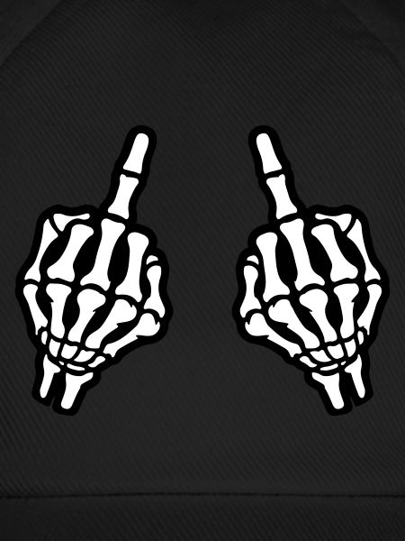 Middle Finger Hand Skeleton