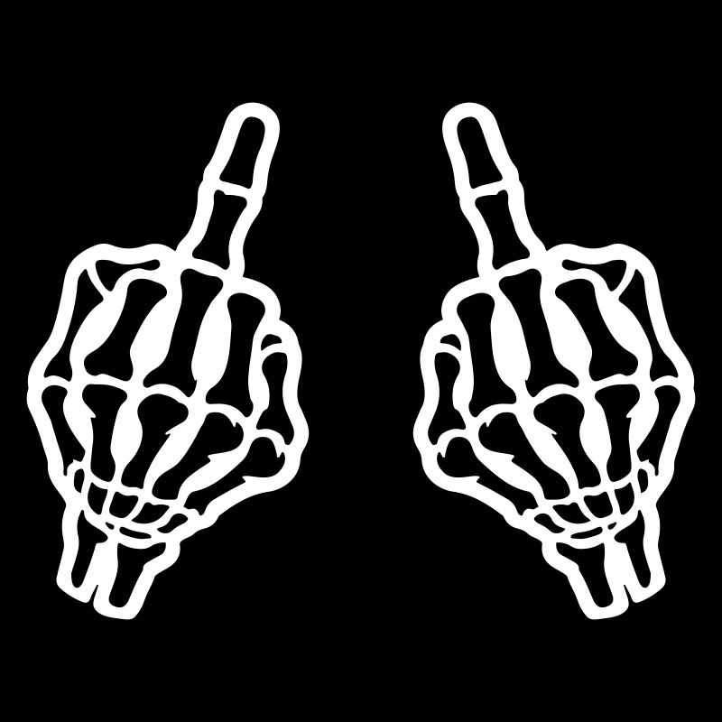 Mittelfinger Hand Skelett