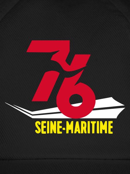 Stylized 76 Seine-Maritime emblem