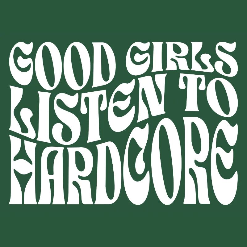 Mädchen hören Hardcore Techno