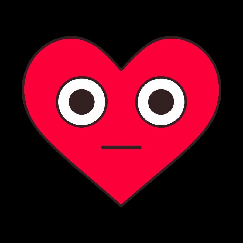 Rotes Herz Gesicht Valentinstag Liebe