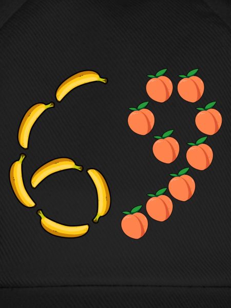 Fruit Motif Bananas and Peaches
