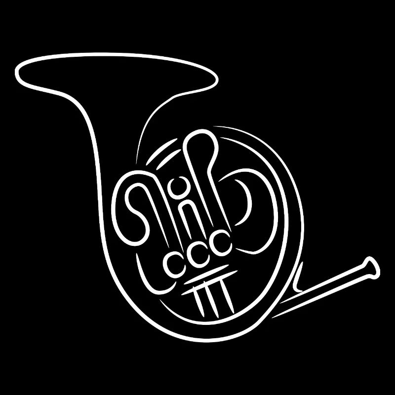 French horn sketch