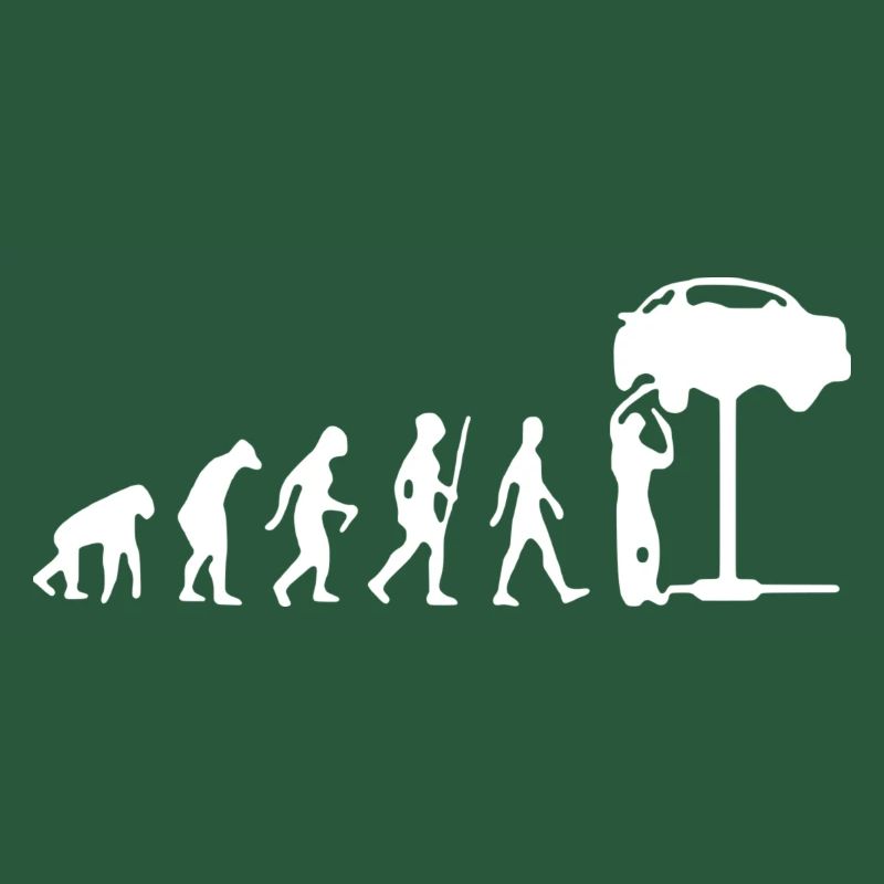 Evolution auto mechanic gift idea t-shirt
