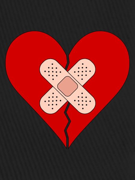 Heart with bandage