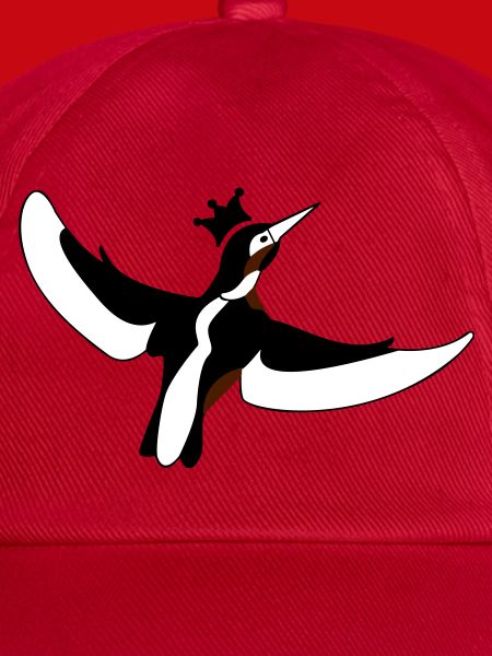 Stilisierte Eisvogel Vogel-Silhouette im Kontrast