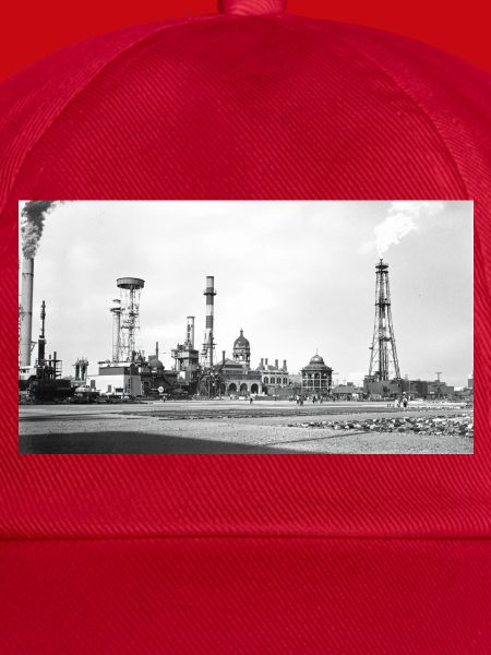 Industrielle Dampflandschaft Retro