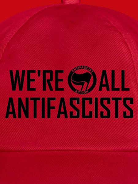 WE'RE ALL ANTIFASCISTS black