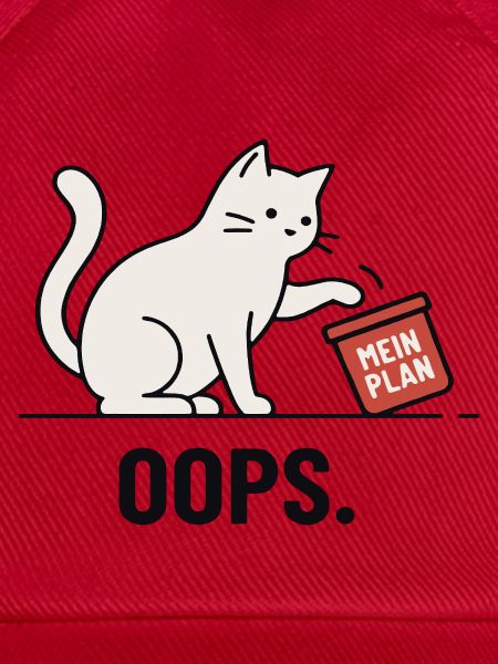 Mein Plan… Oops – Lustige Katze