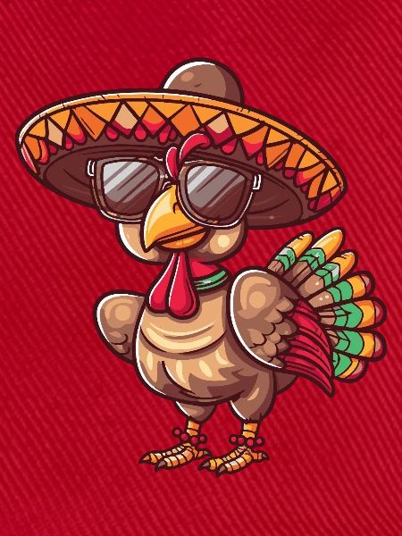 Truthahn Comic Lustig Sombrero