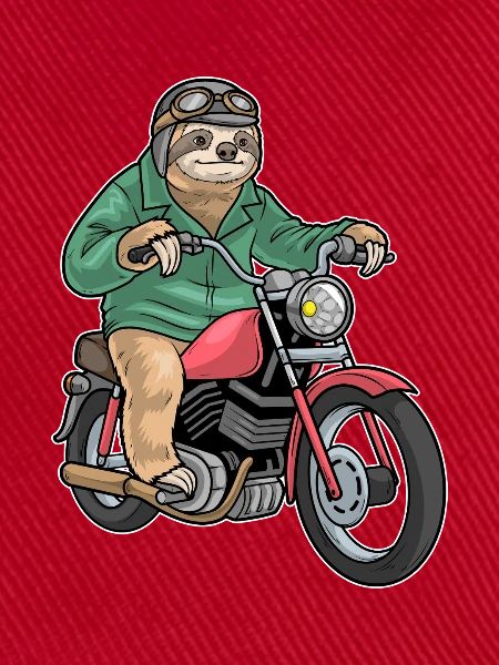 Faultier Motorrad