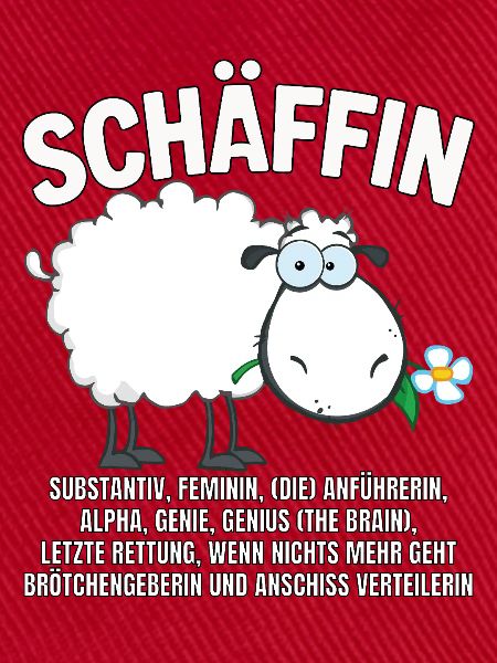 Schäffin - Alpha Schaf mit Sonnenbrille