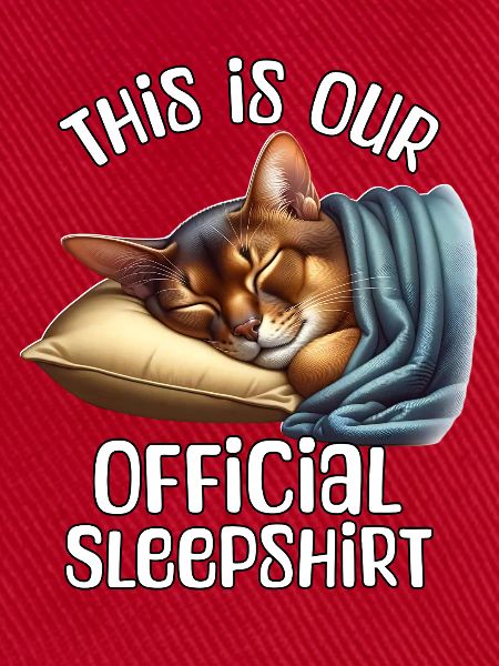 Abessinierkatze Schlafshirt