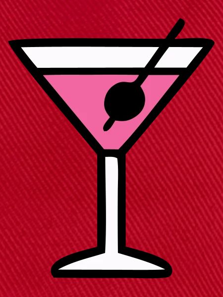 Pinkes Cocktail Glas Icon