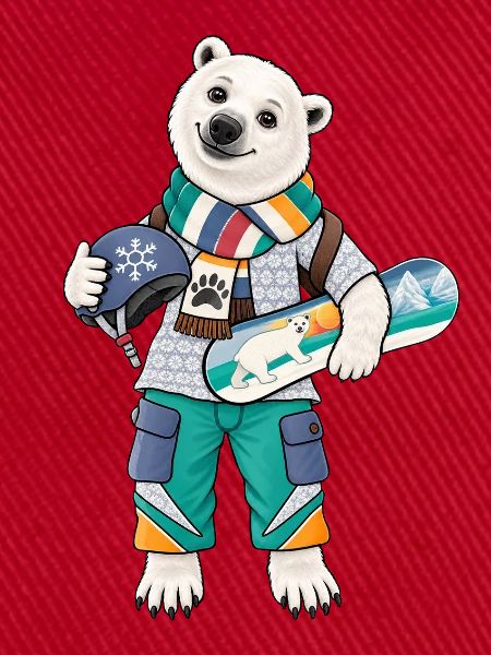 Eisbär Snowboard Fun