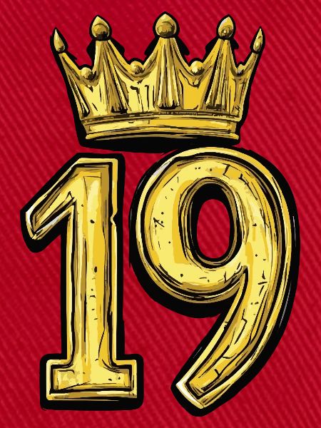 19 Zahl Krone
