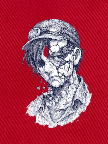 Zerfallener Mechaniker| Surrealer Zomie-Junge
