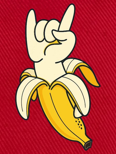 Banana Hand Gesture Illustration