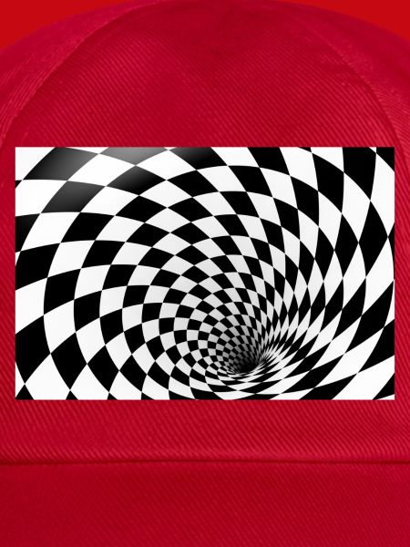 Hypnotische Schachbrettspirale