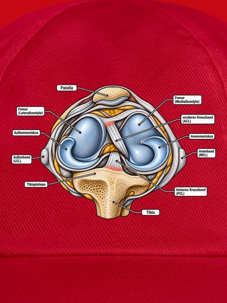 Knie Anatomie Physio 90° Flex