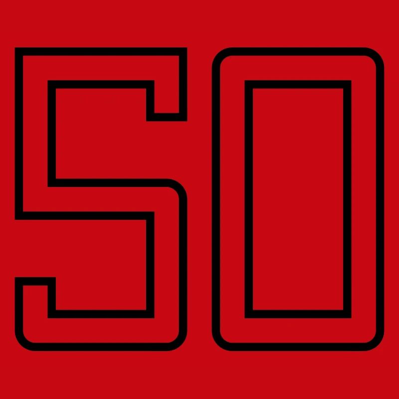 Number 50 (University Style)
