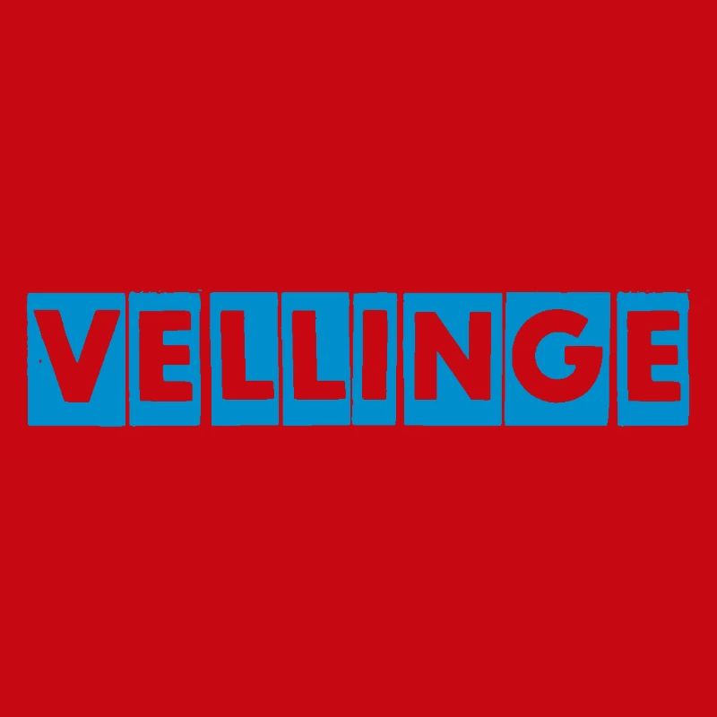 Vellinge – Blue Text Design