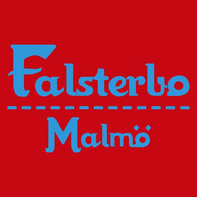Centrum Malmö – Conception de texte bleu