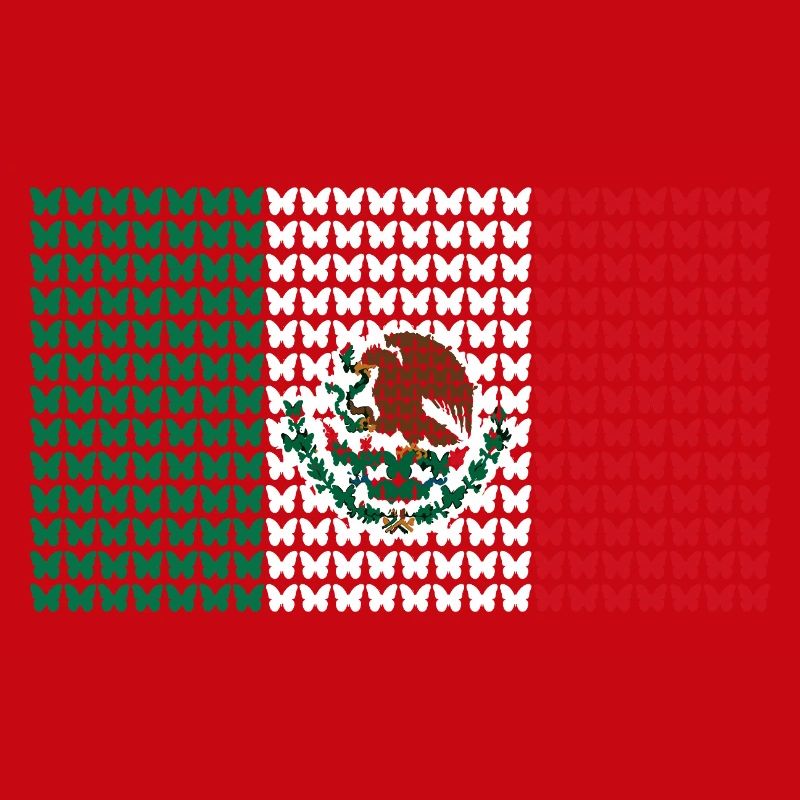 Mexiko Rasterflag Muster
