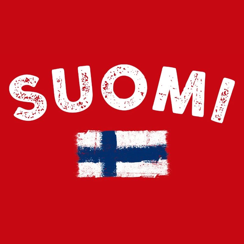 Finnish Flag Distressed Brush