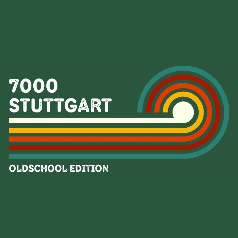 Stuttgart Retro Shirt 7000 Zip Code 80s