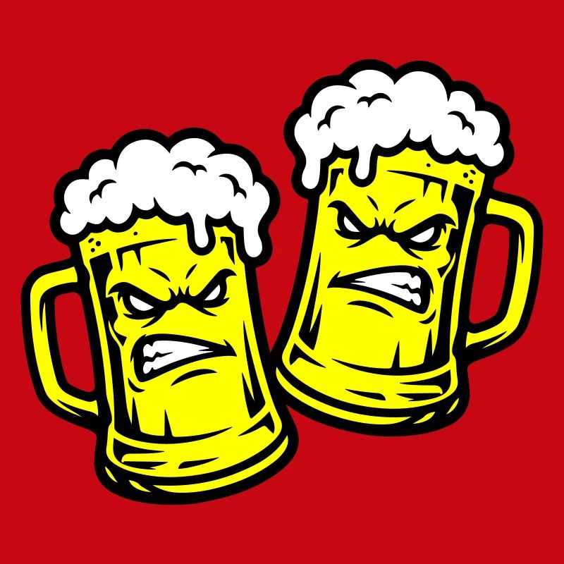 Bier Comic Bierglas