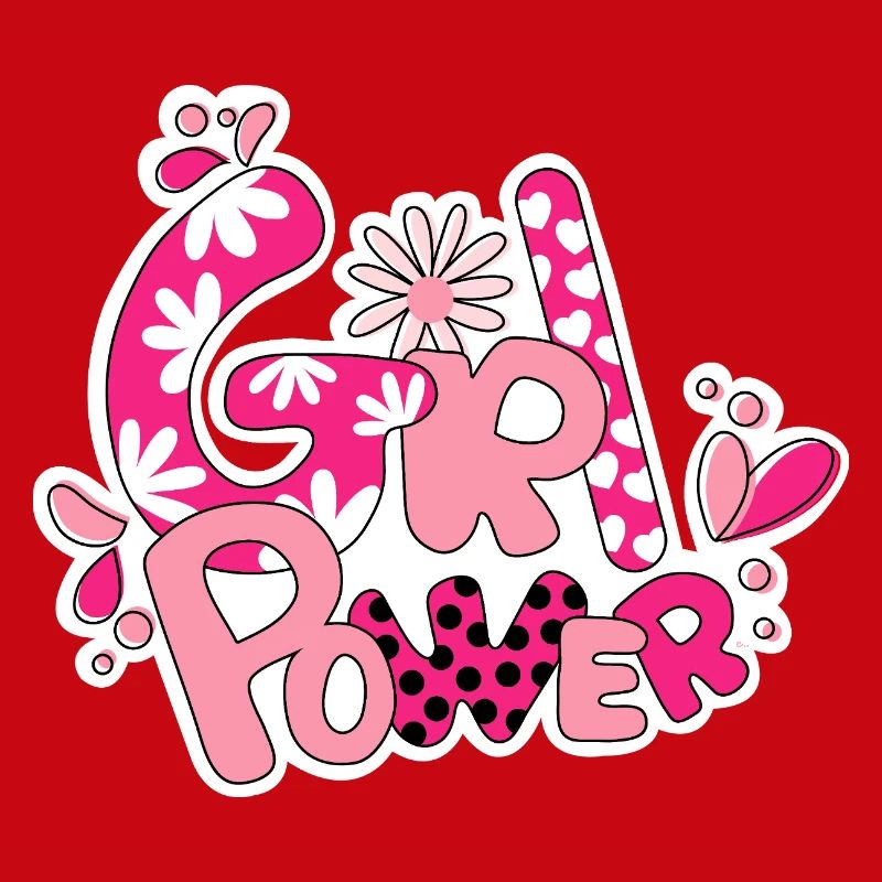 Mädchen-Flower-Power